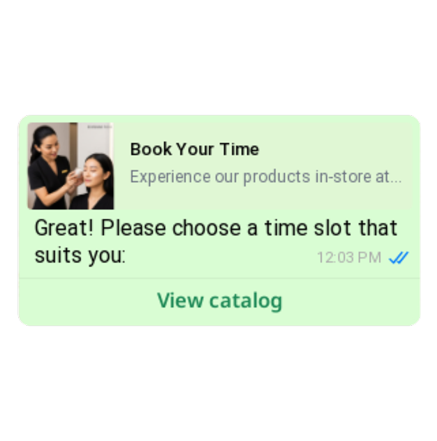 Catalog with WhatsApp